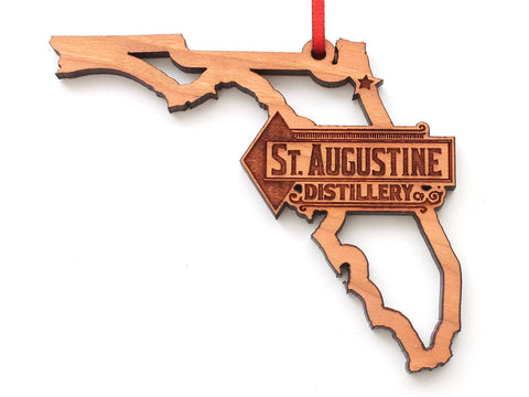 St Augustine Distillery Logo Florida Insert Ornament