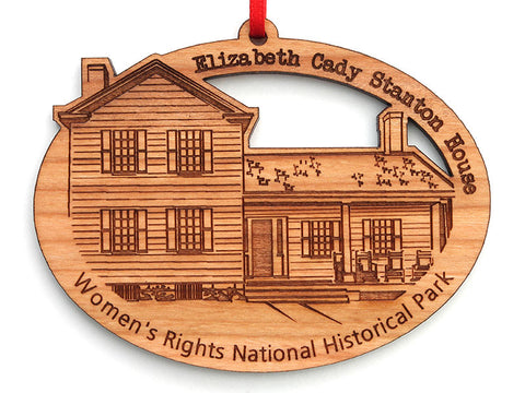 Women's Rights NHP Elizabeth Cady Stanton House Oval Custom Ornament