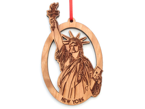 New York City Statue of Liberty Oval Ornament