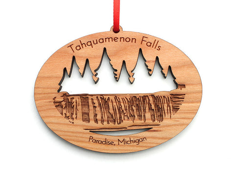 Tahquamenon Falls Custom Ornament - Nestled Pines