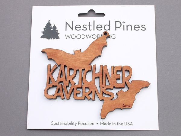 Kartchner Caverns Text Ornament (PEG CARD) - Nestled Pines