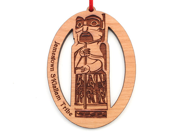Northwest Native Expressions Totem Oval Ornament - Nestled Pines
