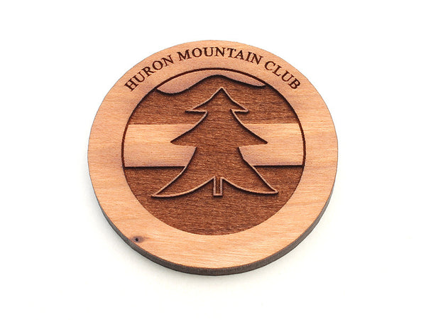 Huron Mountain Tree Logo Magnet