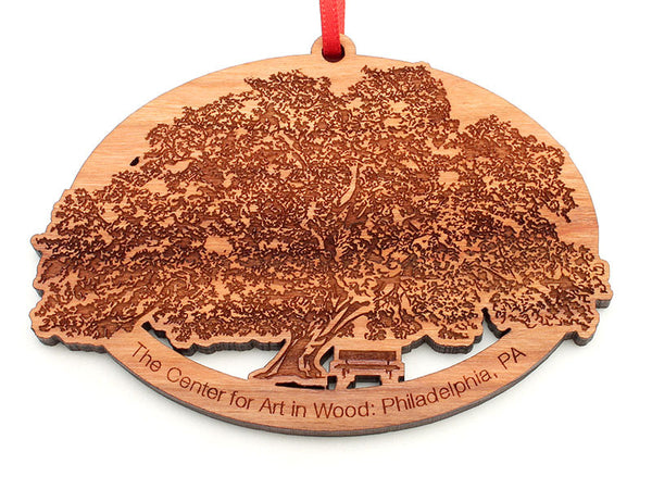 Center for Art in Wood Oak Tree Oval Ornament