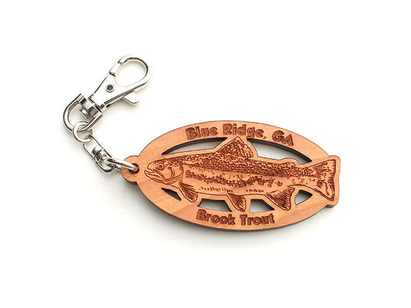 Blue Ridge Brook Trout Key Chain - Nestled Pines