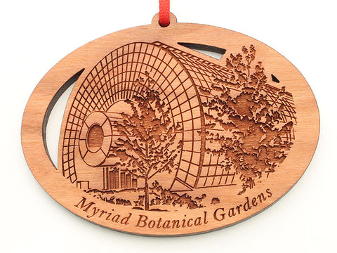 Myriad Botanical Gardens Greenhouse Oval Custom Ornament