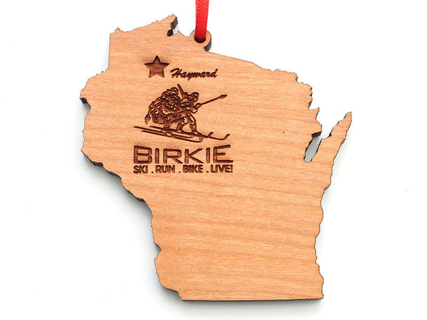 Birkie WI State Engraved Ornament - Nestled Pines