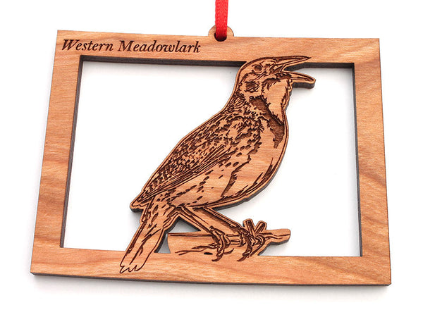 Wyoming State Bird Ornament - Western Meadowlark