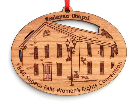 Women's Rights NHP Wesleyan Chapel Oval Custom Ornament