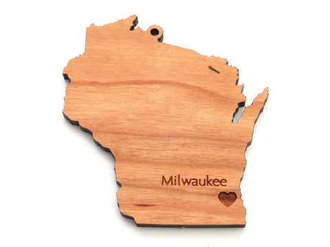 Wisconsin State Ornament - Nestled Pines