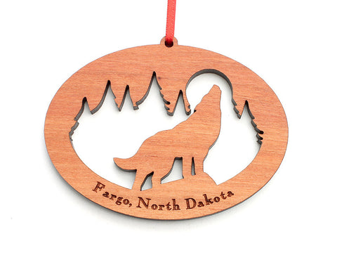 Northwoods Howling Wolf Ornament - Nestled Pines